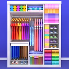 Скачать взлом Fill the Closet: Organize Game на Андроид — Все открыто