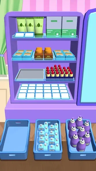 Fill Up Fridge：Organizing Game — Мод: Все открыто — скриншот 2