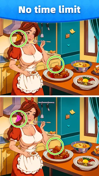 Скачать Differences, Find Difference с модом — Все подсказки разблокированы — скриншот 5