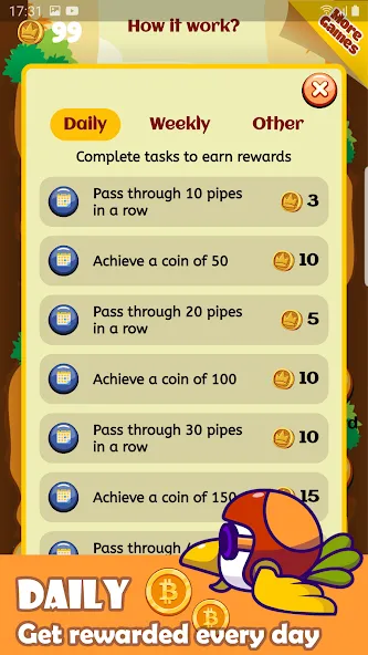 Flap To Earn (Мод Много денег) — скриншот 4