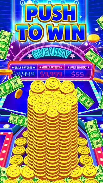 Cash Carnival Coin Pusher Game на Андроид — Мод Много денег — скриншот 2