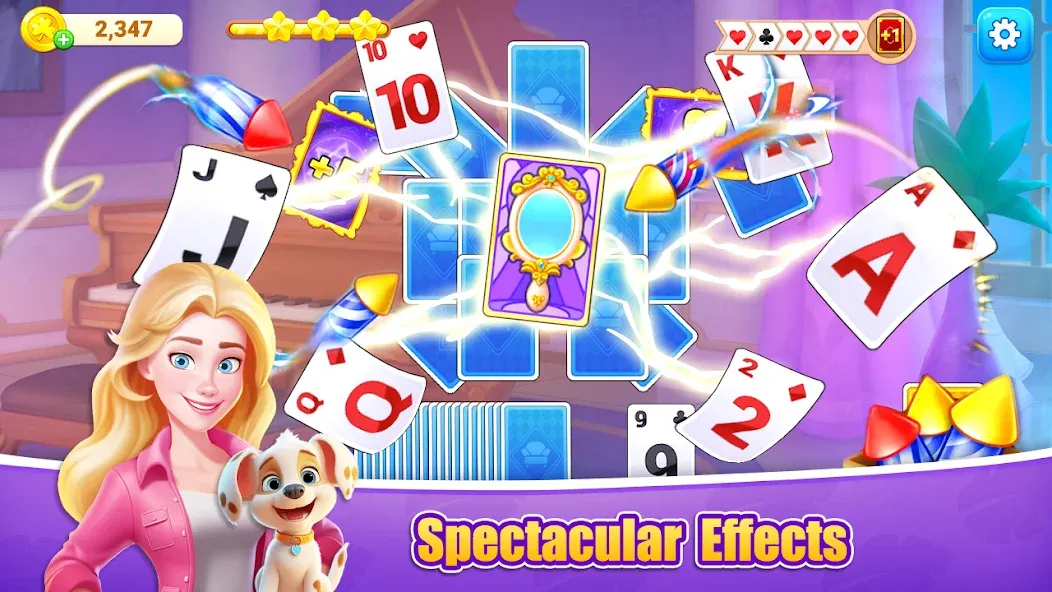 Fish Solitaire™ TriPeaks Mod APK Много денег — Скачать на Андроид — скриншот 1