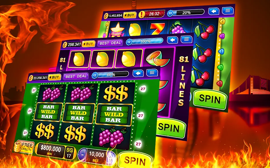 Скачать Slots - Casino Slot Machines с модом — Много денег и бесконечные спины — скриншот 2