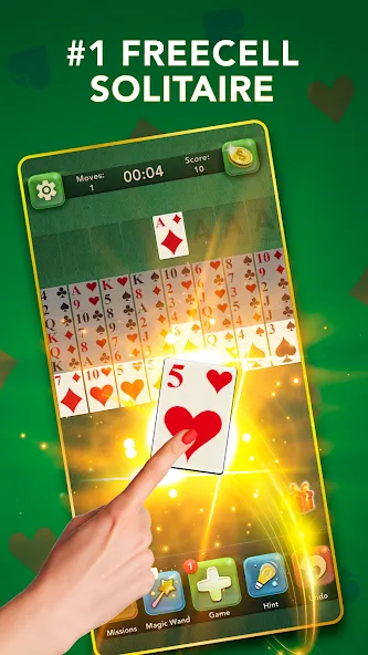 FreeCell Classic Card Game Mod APK Все открыто — Скачать на Андроид — скриншот 3