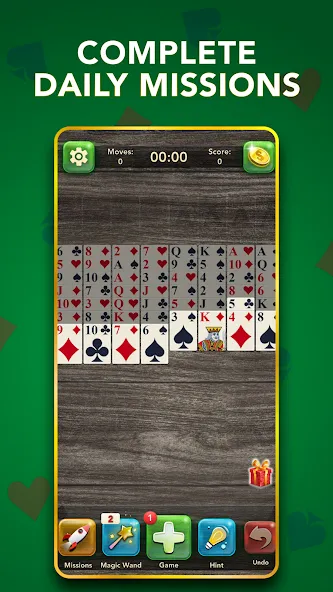FreeCell Classic Card Game Mod APK Все открыто — Скачать на Андроид — скриншот 4
