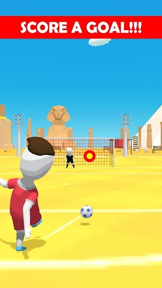 Скачать Stickman Freekick: Soccer game — Много денег — скриншот 2