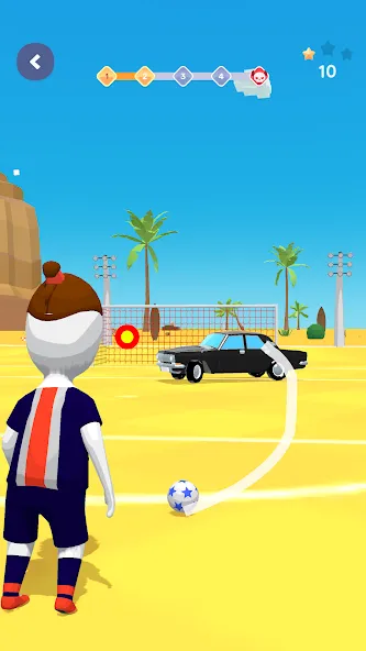 Скачать Stickman Freekick: Soccer game — Много денег — скриншот 4