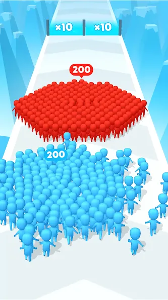 Скачать взломанную Count Masters: Stickman Games — Много денег — скриншот 3