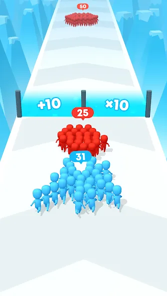 Скачать взломанную Count Masters: Stickman Games — Много денег — скриншот 5