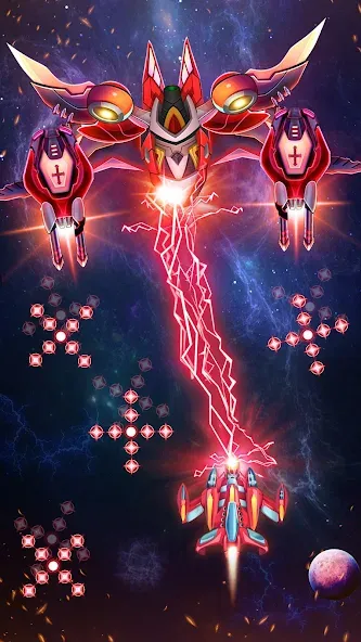 Скачать Galaxy Attack - Alien Shooter — Последняя версия (Много денег и кристаллов) — скриншот 4 Скачать Galaxy Attack - Alien Shooter — Последняя версия (Много денег и кристаллов) — скриншот 4