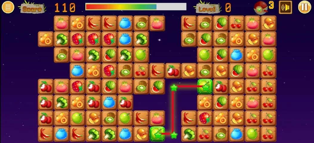 Скачать взлом Link fruits - fruit match pair на Андроид — Много денег — скриншот 4