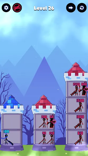 Скачать Hero Castle War: Tower Attack — Модификация Много денег и кристаллов — скриншот 4