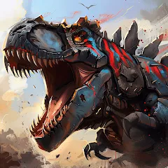 Mech War: Jurassic Dinosaur — Взломанная версия (Много денег и бессмертие)