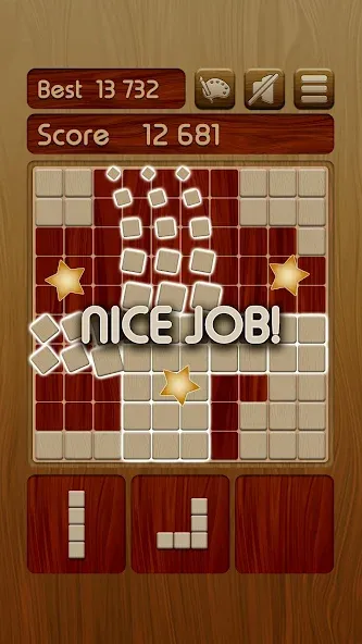 Woody Block Puzzle — Мод: Все открыто без рекламы — скриншот 2