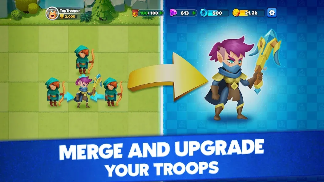Top Troops: Adventure RPG MOD APK — Много денег — скриншот 1 Top Troops: Adventure RPG MOD APK — Много денег — скриншот 1
