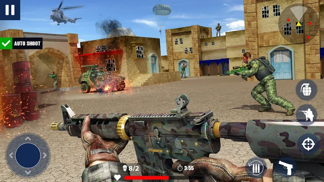 Скачать War Zone: Gun Shooting Games на Андроид — Много денег — скриншот 3 Скачать War Zone: Gun Shooting Games на Андроид — Много денег — скриншот 3