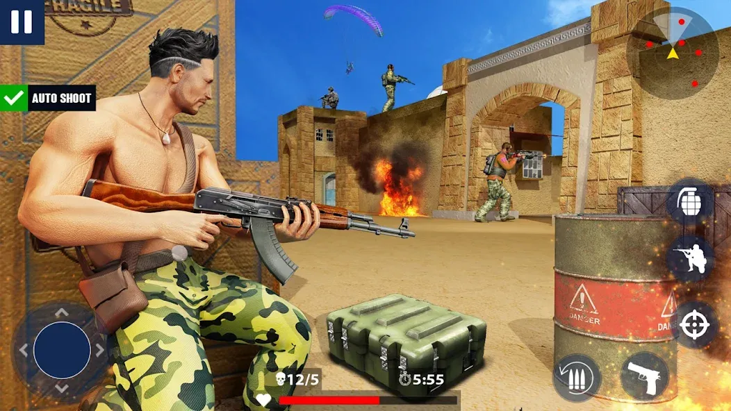 Скачать War Zone: Gun Shooting Games на Андроид — Много денег — скриншот 4 Скачать War Zone: Gun Shooting Games на Андроид — Много денег — скриншот 4