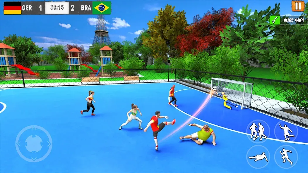 Скачать Street Football: Futsal Games — Модификация Много денег и всё открыто — скриншот 1