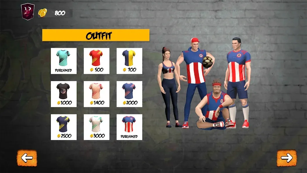 Скачать Street Football: Futsal Games — Модификация Много денег и всё открыто — скриншот 4