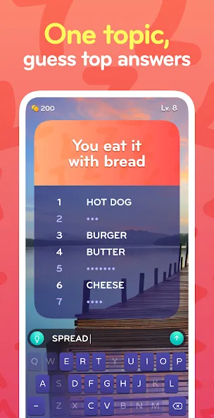 Top 7 - family word game MOD — Все ответы открыты на Андроид — скриншот 1