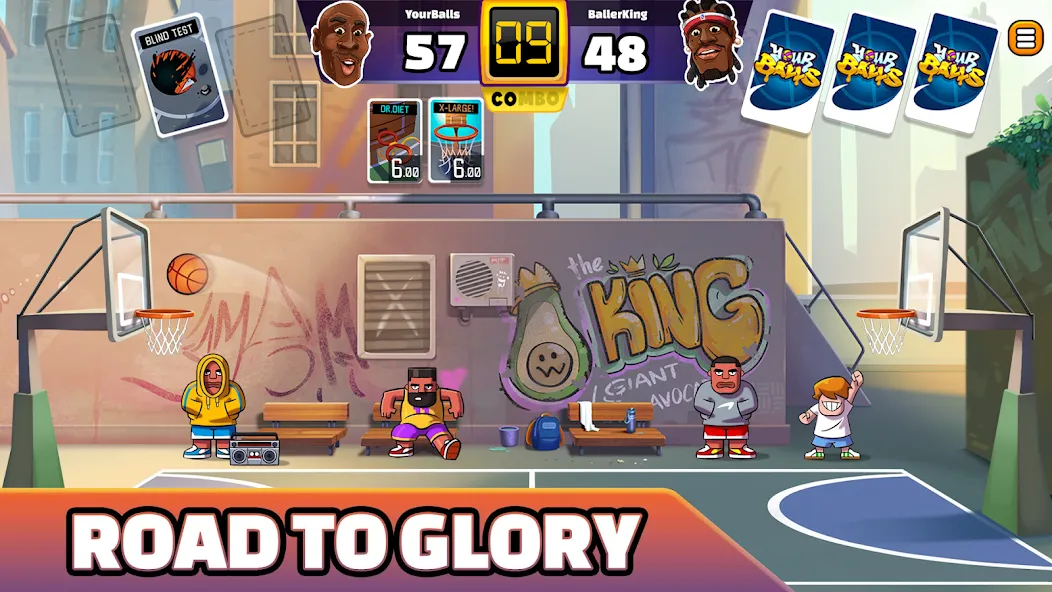 Скачать Your Balls: Basketball Game (Мод: Много денег) на Андроид — скриншот 1