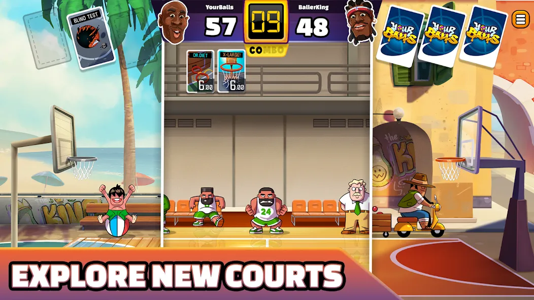 Скачать Your Balls: Basketball Game (Мод: Много денег) на Андроид — скриншот 5