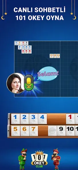 Скачать 101 Okey Club: Play 101 Plus — Модификация Много денег — скриншот 1
