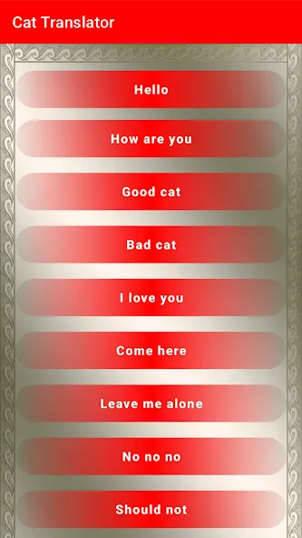 Скачать Translator for Cats Prank на Android — Все кошачьи фразы открыты — скриншот 2