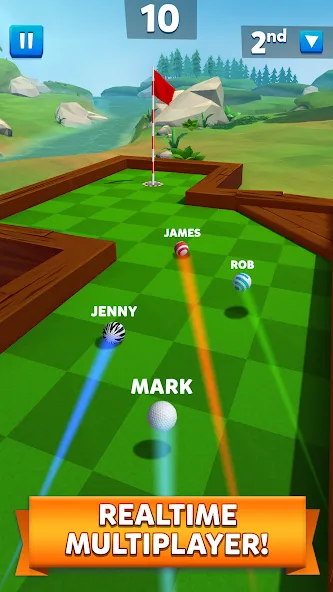 Скачать взлом Golf Battle на Андроид — Много денег — скриншот 2