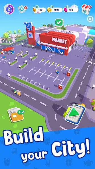 Скачать Merge Mayor - Match Puzzle (Мод: Много денег и энергии) на Андроид — скриншот 1
