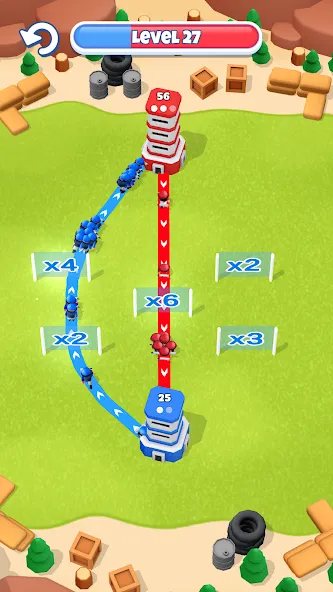 Tower War - Tactical Conquest MOD APK — Много денег — скриншот 2