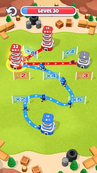 Tower War - Tactical Conquest MOD APK — Много денег — скриншот 3