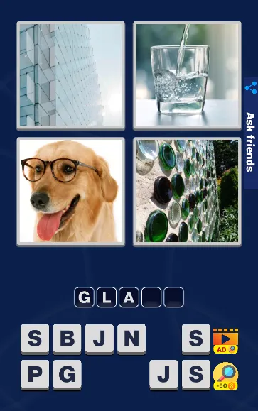 Скачать взлом 4 Pics 1 Word Quiz Game на Андроид — Много подсказок — скриншот 1