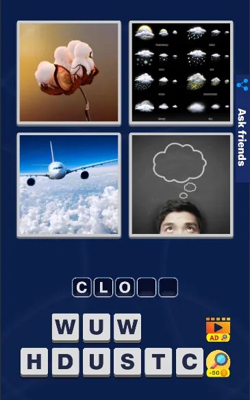Скачать взлом 4 Pics 1 Word Quiz Game на Андроид — Много подсказок — скриншот 3
