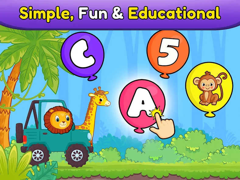 Balloon Pop Kids Learning Game MOD APK на Android — Все уровни разблокированы — скриншот 2