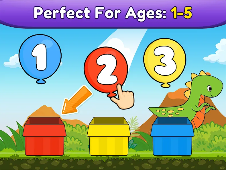 Balloon Pop Kids Learning Game MOD APK на Android — Все уровни разблокированы — скриншот 4
