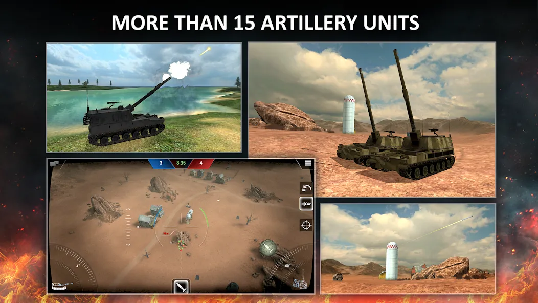 Скачать Tanktastic 3D tanks MOD APK — Много денег — скриншот 3