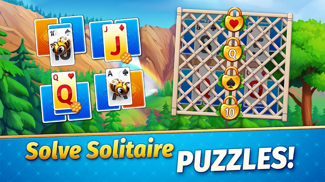 Solitaire Golden Prairies MOD — Много денег на Андроид — скриншот 4 Solitaire Golden Prairies MOD — Много денег на Андроид — скриншот 4