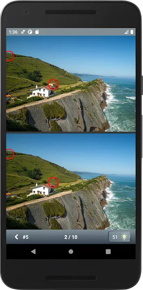 Find 10 differences — Много подсказок — скриншот 2