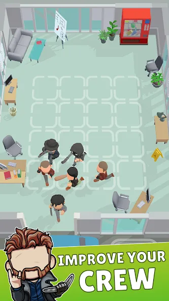 Merge Gangster Heist vs Police Mod APK Много денег и бесконечные патроны — Скачать на Андроид — скриншот 2
