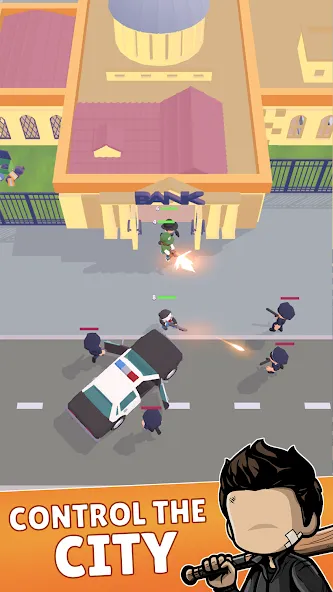 Merge Gangster Heist vs Police Mod APK Много денег и бесконечные патроны — Скачать на Андроид — скриншот 4