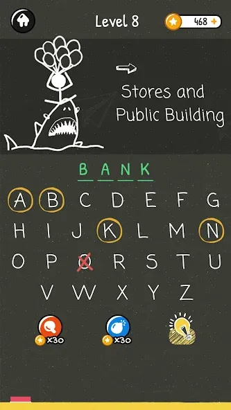 Hangman Words:Two Player Games на Андроид — Все слова разблокированы — скриншот 4