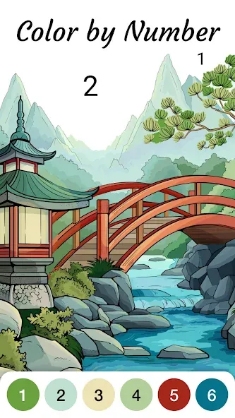 Zen Color - Color By Number (Мод Много подсказок и без рекламы) — скриншот 2