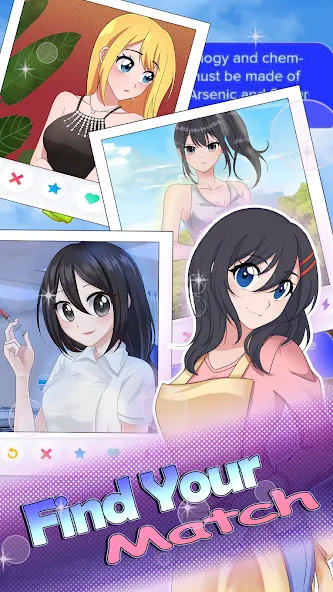 Скачать взлом HaremKing - Waifu Dating Sim на Андроид — Все вайфу разблокированы и много денег — скриншот 4