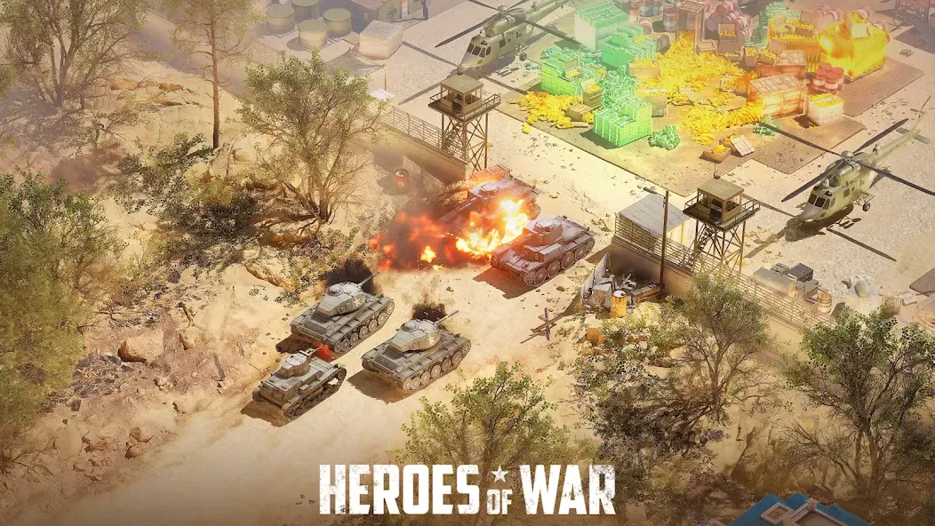 Скачать Heroes of War: Idle army game (Мод: Много денег) на Андроид — скриншот 2 Скачать Heroes of War: Idle army game (Мод: Много денег) на Андроид — скриншот 2
