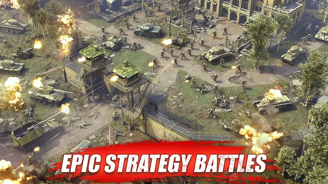 Скачать Heroes of War: Idle army game (Мод: Много денег) на Андроид — скриншот 5