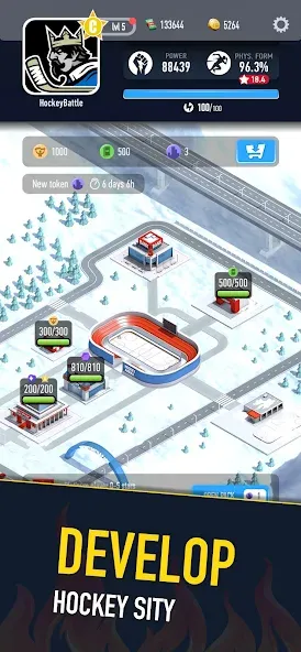 Скачать Hockey Battle 2 с модом — Много денег и кристаллов — скриншот 1 Скачать Hockey Battle 2 с модом — Много денег и кристаллов — скриншот 1