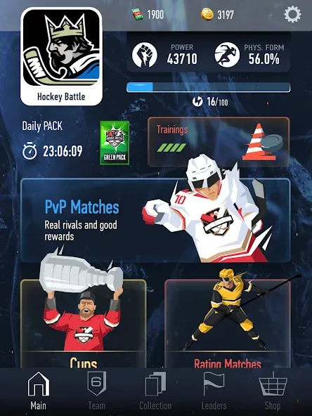 Скачать Hockey Battle 2 с модом — Много денег и кристаллов — скриншот 5