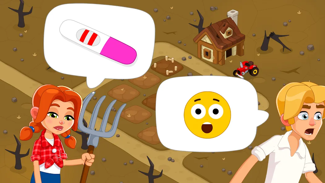 Скачать взломанную Idle Farm Game Offline Clicker — Много денег — скриншот 1