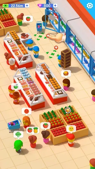 My Idle Supermarket Simulator — Бесконечные деньги и золото — скриншот 4 My Idle Supermarket Simulator — Бесконечные деньги и золото — скриншот 4